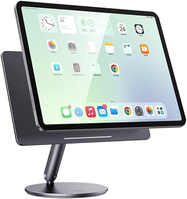 BENKS iPad statīvs, magnētisks, 360° rotējošs iPad turētājs