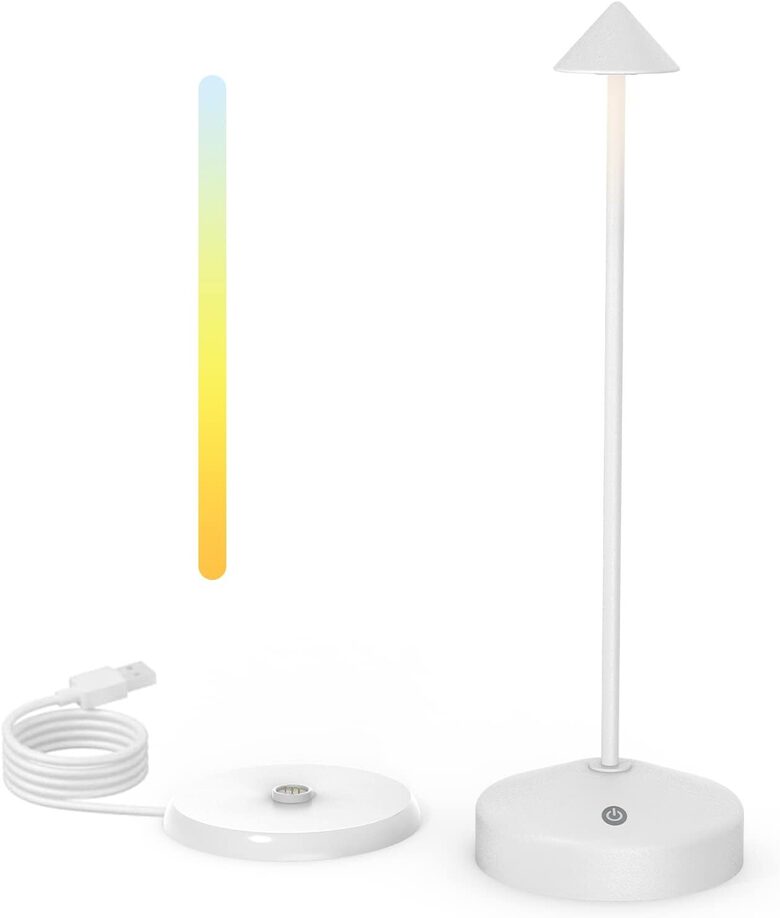 LED galda lampa ar akumulatora