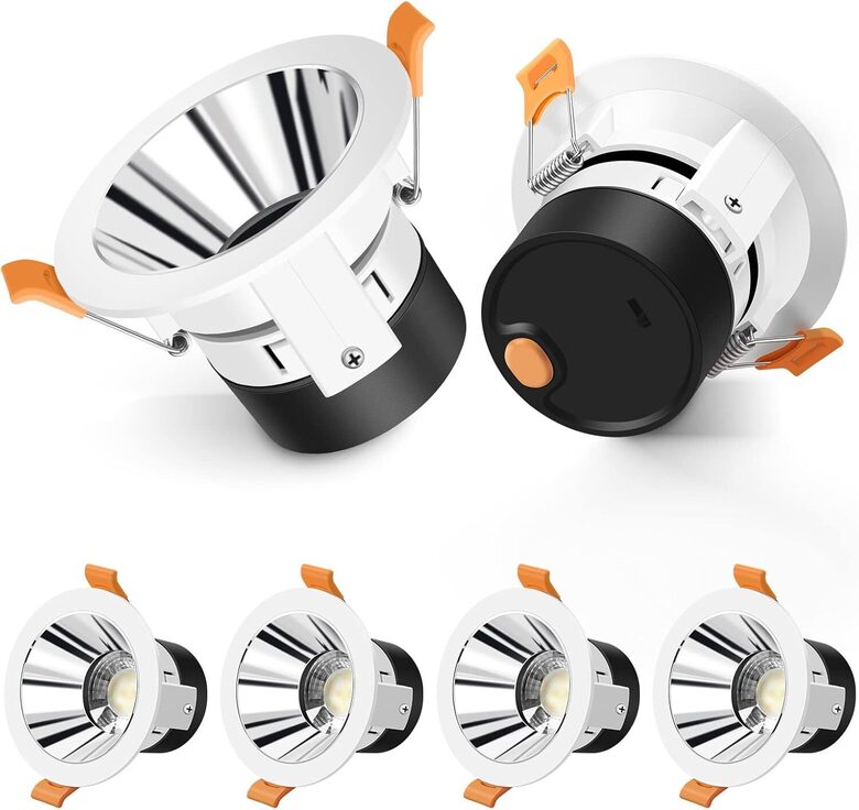 ALUSSO iebūvējamais LED prožektors 7 W 600 lūmeni 6 gabali