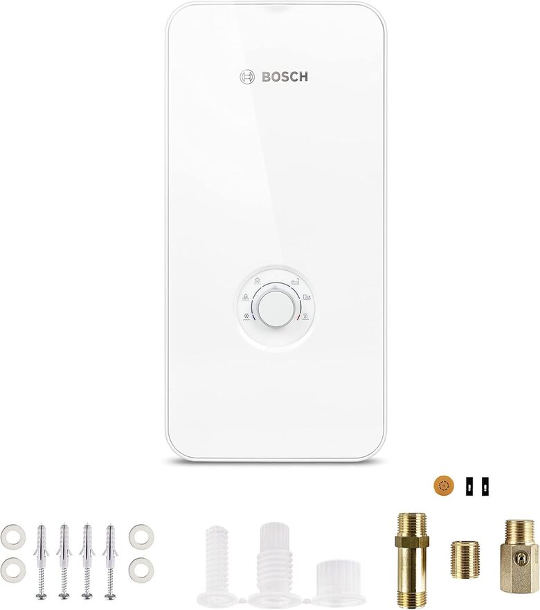 Bosch elektroniskais caurplūdes ūdens sildītājs, balts, 15/18/21 kW
