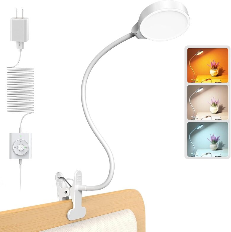 Piespraužama LED lampa 3 gaismas toņi, 5 spilgtuma līmeņi