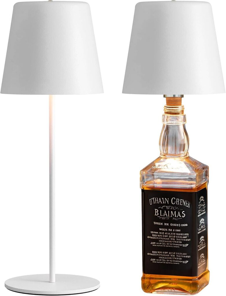 2 uzlādējamu skārienjūtīgu pudeļu/galda lampu komplekts