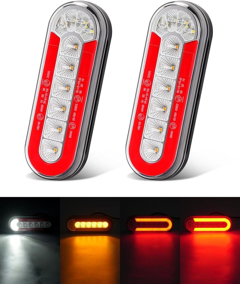 LED aizmugurējie lukturi piekabēm, 12–24 V, UTV, UTE furgoniem