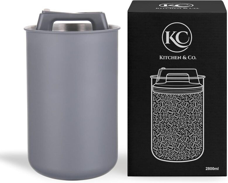 Nerūsējošā tērauda trauks ar vakuuma vāku, 2800 ml