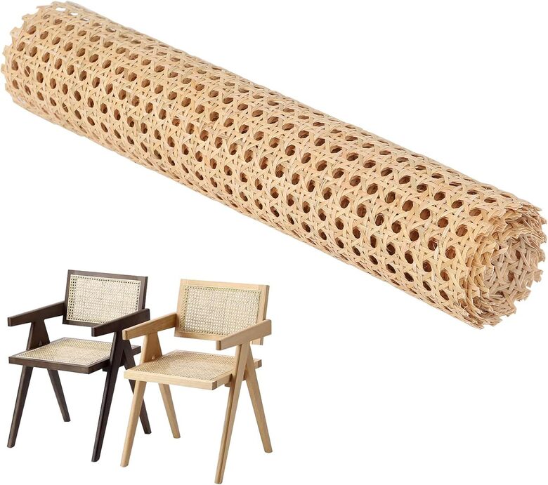 PE rotangpalmas pinuma rullis, bēšš(50 cm x 200 cm)