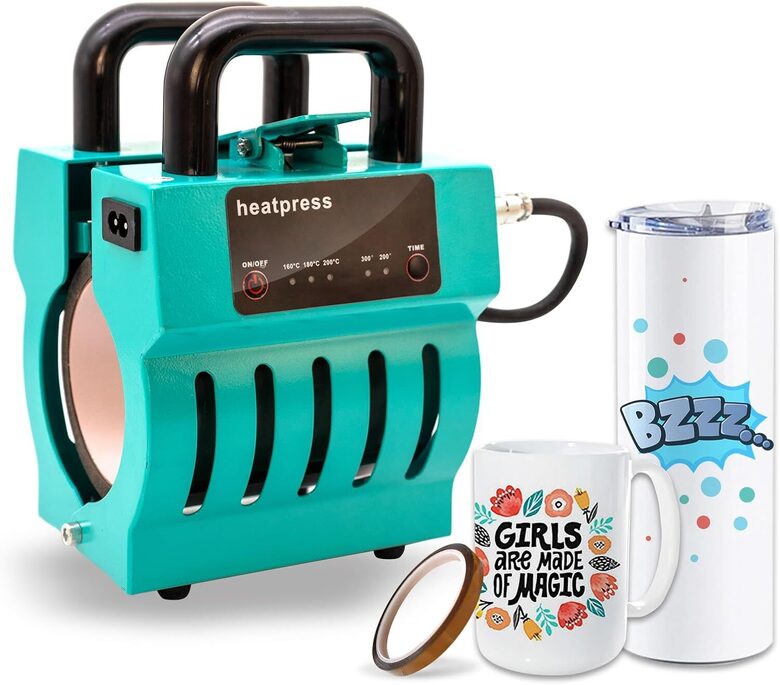 CAPTOK Mini krūzīšu preses mašīna, termodruka, sublimācijas prese