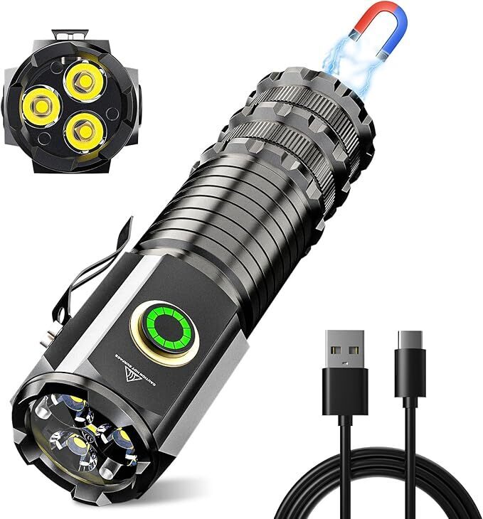 LED uzlādējams kabatas lukturis 