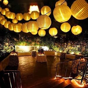 Saules uzlādes 40 LED laternu virtene, 10 m