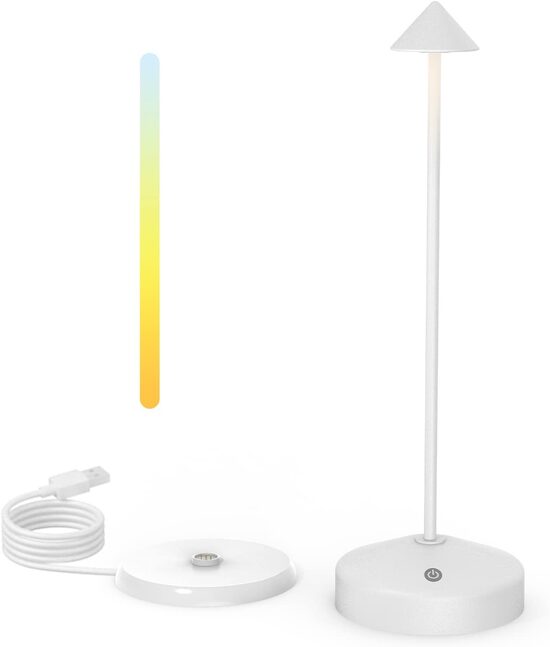 LED galda lampa ar akumulatora
