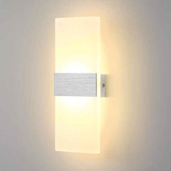 LED sienas lampa 6W silti balta