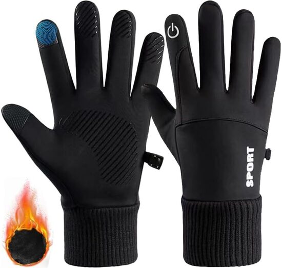 Vēja necaurlaidīgi sporta cimdi, L izm