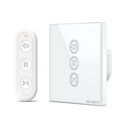 WIFI viedais žalūziju slēdzis ar RF tālvadības pulti