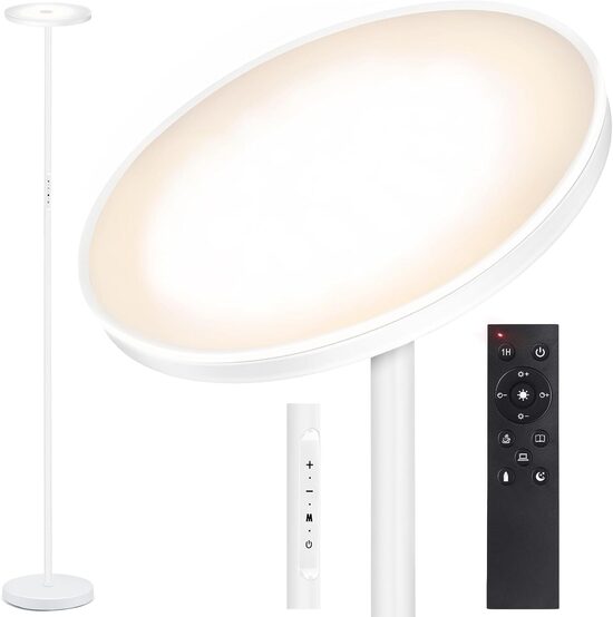 OUTON LED stāvlampa, 30 W/3000 lm, regulējama, balta