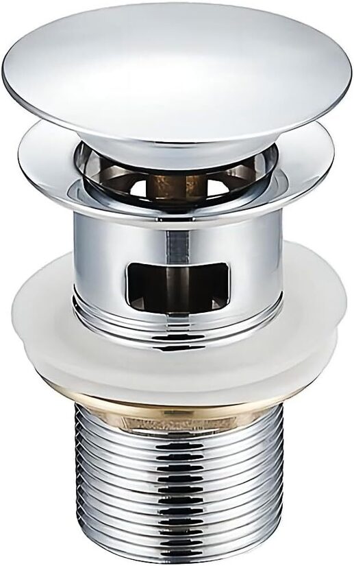 Notekas armatūra izlietnēm ar pārplūdi, hroms