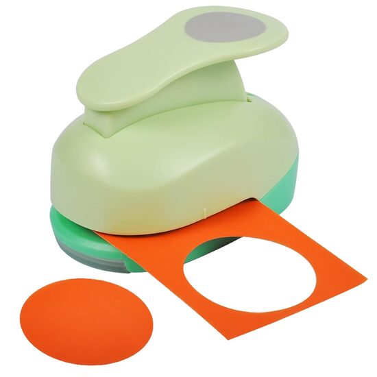 Apļa formas papīra caurumotājs