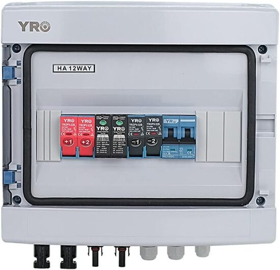 YRO Solar YRPVB 2/1 Saules paneļu kombinētā kārba 32A 2 virkņu 550V