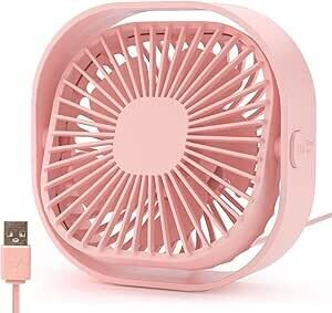 Mini galda ventilators-rozā