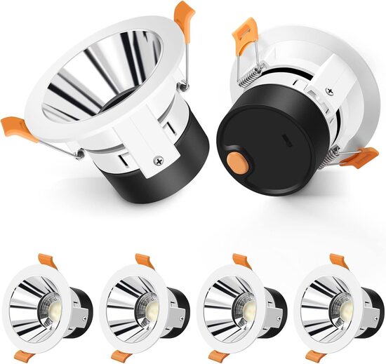 ALUSSO iebūvējamais LED prožektors 7 W 600 lūmeni 6 gabali