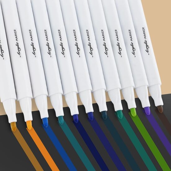 24 krāsu akrila marķieri