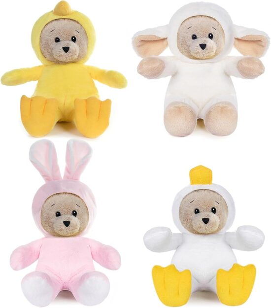 Plīša lācītis dzīvnieka kostīmā (4 dažādi veidi)