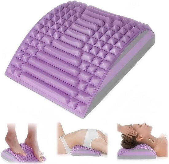 Stiepšanas vingrinājumu muguras masieris (rozā) 