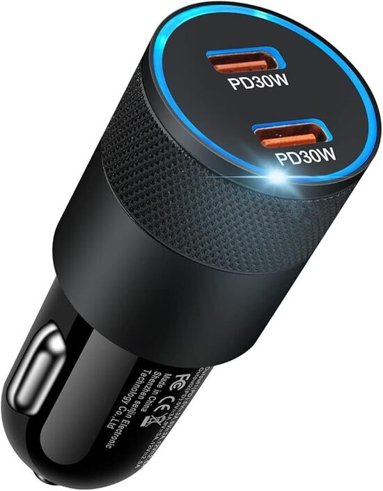 60 W 2 portu automašīnas lādētājs