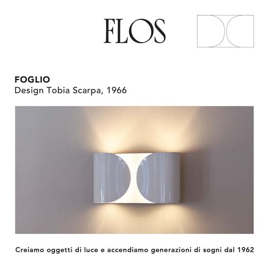 Flos Foglio sienas lampa, balta