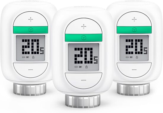 Winees viedais radiatora termostats, 3 gabalu iepakojums, WLAN termostats