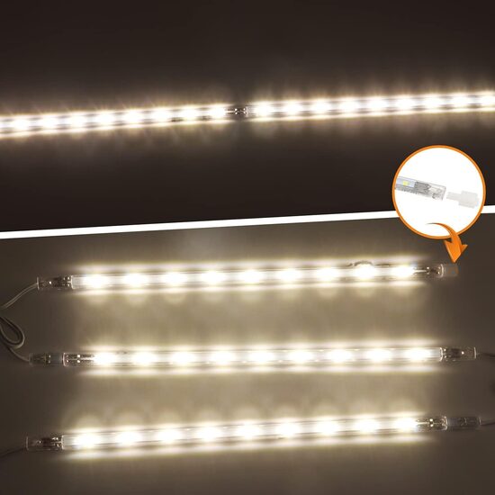  LED zemskapja apgaismojums, 4gab x 41 cm, 4000 K neitrāli balta