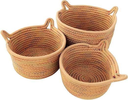 3 dažāda izmēra grozi - brūni