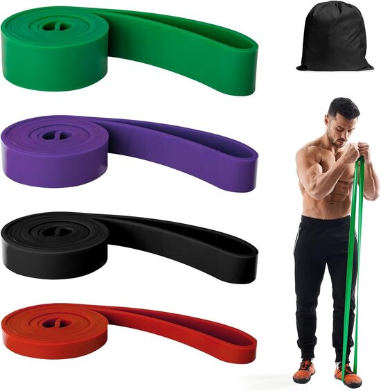 Elastīgo pretestības joslu komplekts, 4 līmeņi