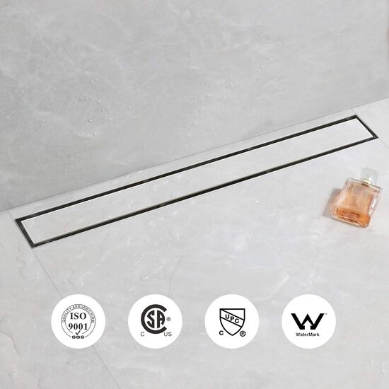 60 cm universāla dušas noteka ar  360° sifonu