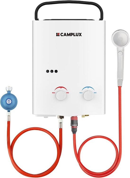 Camplux AY132-DE  bezrezervuāra gāzes ūdens sildītājs, 5L/min