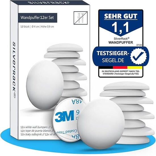 Silikona durvju atdures 12gab