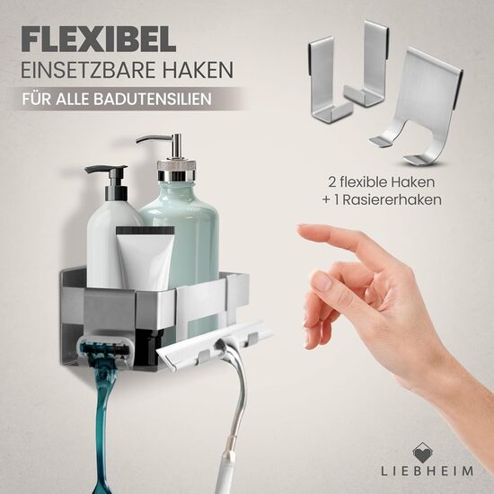 Vannas istabas dušas plauktiņš no pulēta nerūsējošā tērauda