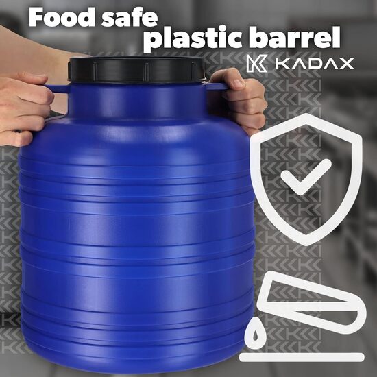 KADAX plastmasas muca 20L ar platu atveri, zila