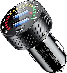 36 W ātrās automašīnas lādētāja adapteris