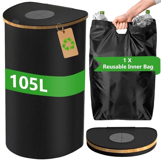 Depozīta pudeļu konteiners, pusapaļas formas, 105 L