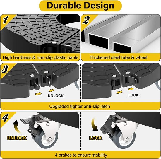 Regulējams Ø 40–57 cm augu statīvs ar riteņiem, līdz 200 kg