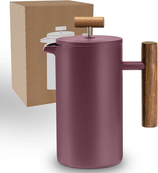 Lambda Coffee® franču prese kafijai, 0,6L, tumši violeta