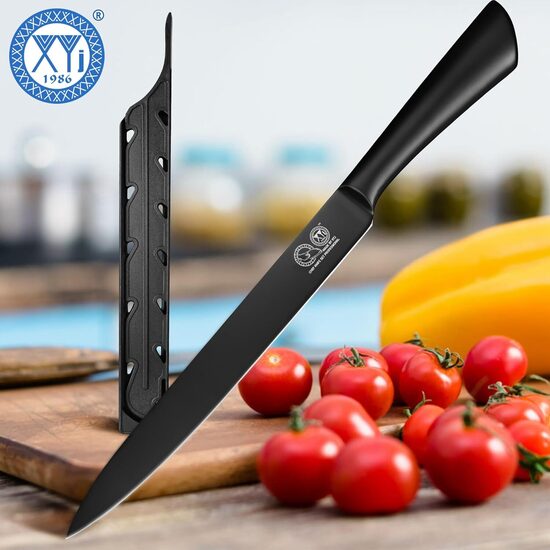 Nerūsējošā tērauda virtuves griešanas nazis ar uzmavu