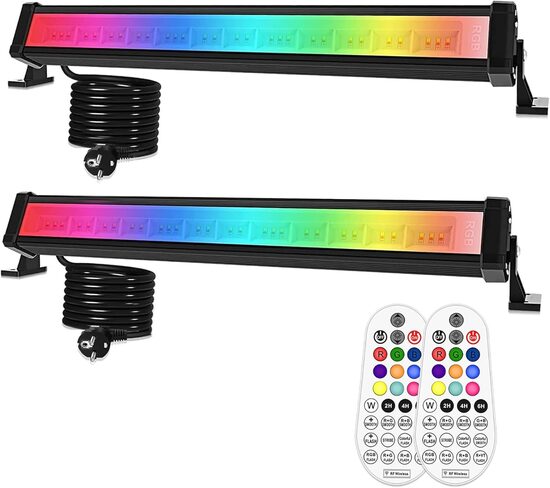 42 W RGB prožektors āra lietošanai, 10 krāsas, 6 spilgtums, 30 režīmi, IP66