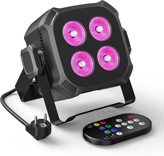 RGBW ar LED skatuves apgaismojums ar pulti, 40W