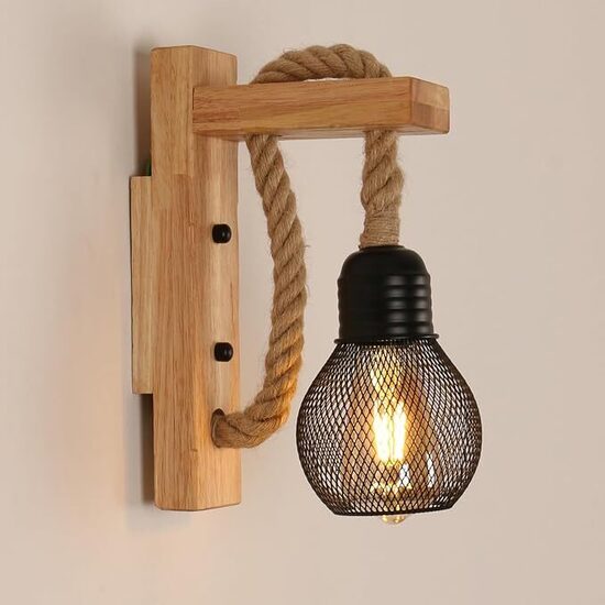 Retro stila, sienas lampa