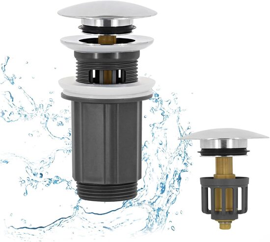 Universālais notekas komplekts izlietnei ar pārplūdi