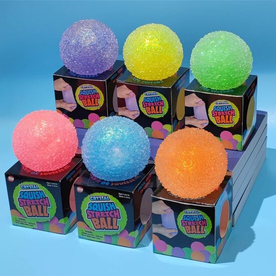 Mirdzoša mīksta sensoriska pretstresa bumbiņa (dažādas krāsas)