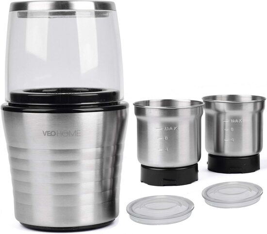 Elektriskās kafijas dzirnaviņas, 2 in 1