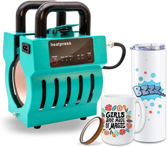 CAPTOK Mini krūzīšu preses mašīna, termodruka, sublimācijas prese