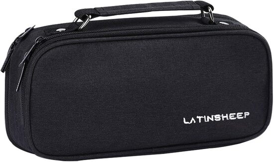 Lielas ietilpības audekla penālis, melns