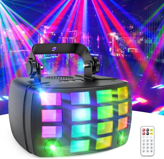 DMX512 2-in-1 RGB disko gaisma